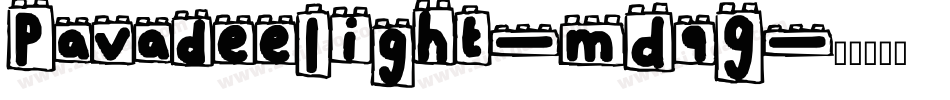 PavadeeLight-mD9G字体转换