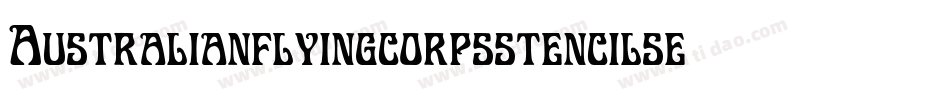 Australianflyingcorpsstencilse-VV0l字体转换