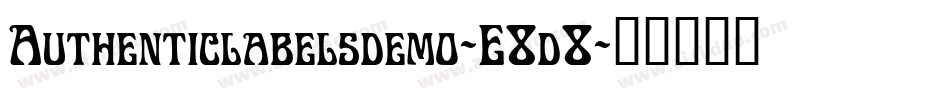 Authenticlabelsdemo-E8d8字体转换