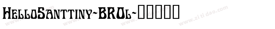 HelloSanttiny-BR0l字体转换