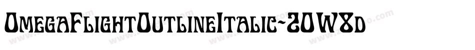 OmegaFlightOutlineItalic-2OW8d字体转换