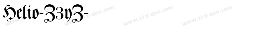 Helio-Z3yZ字体转换