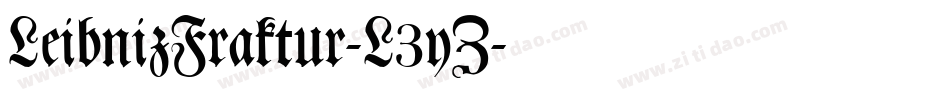 LeibnizFraktur-L3yZ字体转换