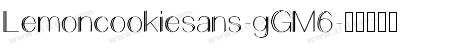 Lemoncookiesans-gGM6字体转换