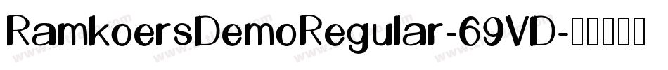 RamkoersDemoRegular-69VD字体转换