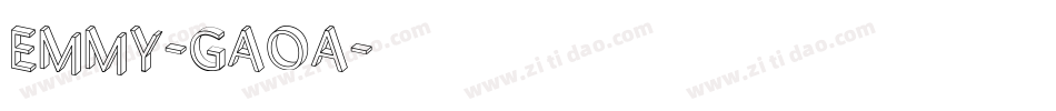 Emmy-GAoA字体转换