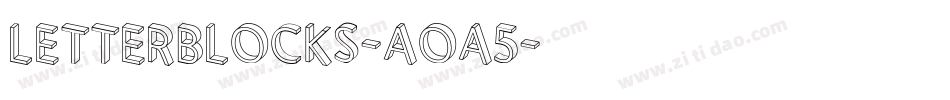 Letterblocks-aoA5字体转换