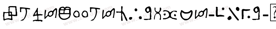 MtfSweetSkyDings-7X8D字体转换