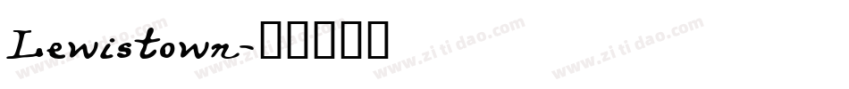 Lewistown字体转换