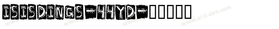 Isisdings-44YD字体转换