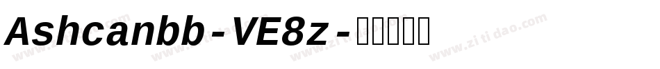 Ashcanbb-VE8z字体转换