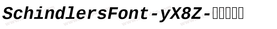 SchindlersFont-yX8Z字体转换 SchindlersFont-yX8Z字体转换