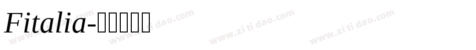 Fitalia字体转换