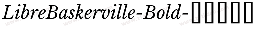 LibreBaskerville-Bold字体转换
