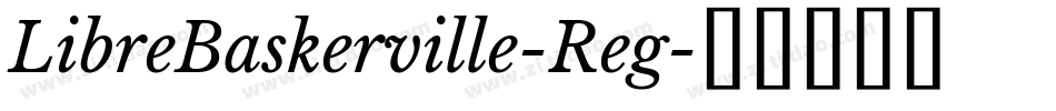 LibreBaskerville-Reg字体转换