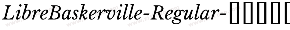 LibreBaskerville-Regular字体转换