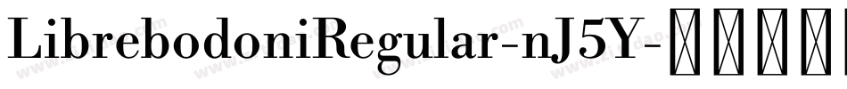 LibrebodoniRegular-nJ5Y字体转换