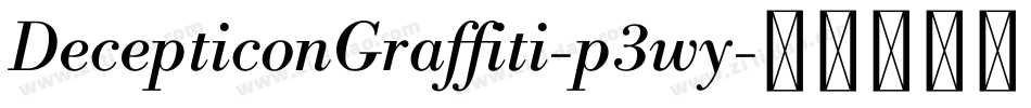 DecepticonGraffiti-p3wy字体转换