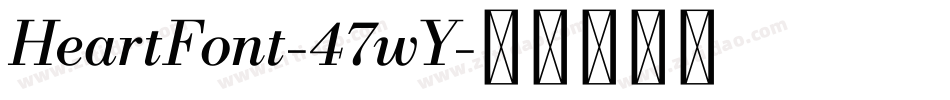 HeartFont-47wY字体转换