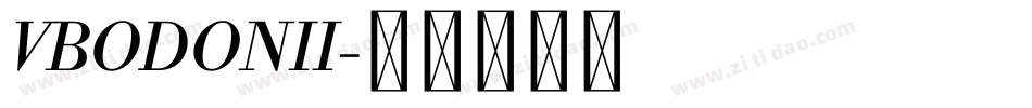 VBODONII字体转换