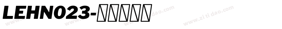 LEHN023字体转换