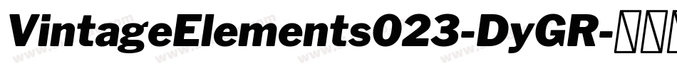 VintageElements023-DyGR字体转换