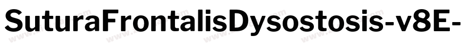 SuturaFrontalisDysostosis-v8E字体转换