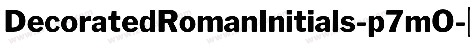 DecoratedRomanInitials-p7mO字体转换