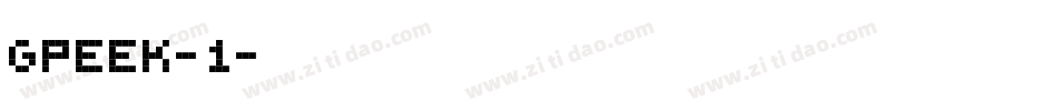 Greek-1字体转换