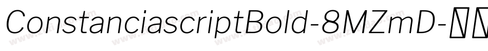ConstanciascriptBold-8MZmD字体转换