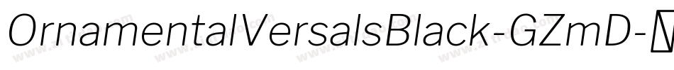 OrnamentalVersalsBlack-GZmD字体转换
