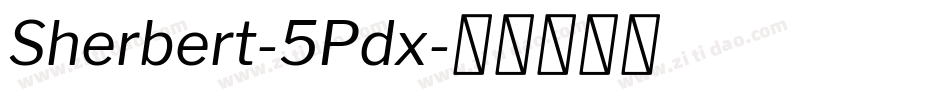 Sherbert-5Pdx字体转换