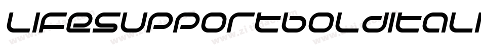 LifeSupportBoldItalic-m2L5字体转换