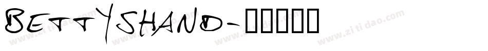 BettysHand字体转换