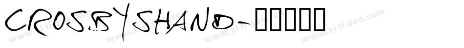 CrosbysHand字体转换