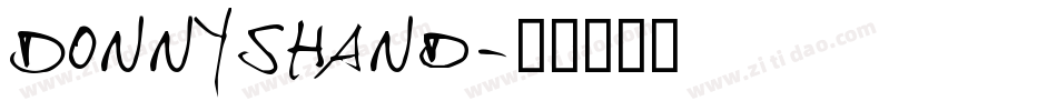 DonnysHand字体转换