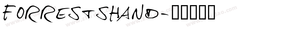 ForrestsHand字体转换