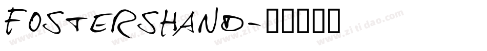 FostersHand字体转换