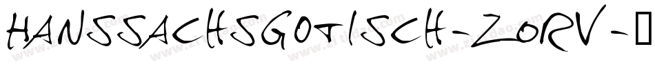 Hanssachsgotisch-2Orv字体转换