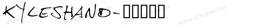 KylesHand字体转换