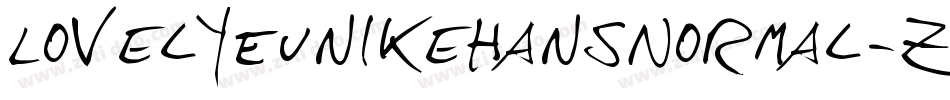 LovelyEunikeHansNormal-zyVG字体转换
