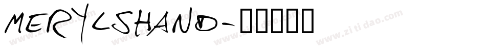 MerylsHand字体转换