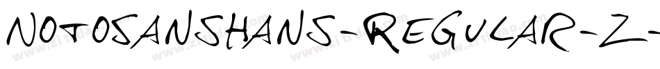 NotoSansHans-Regular-2字体转换