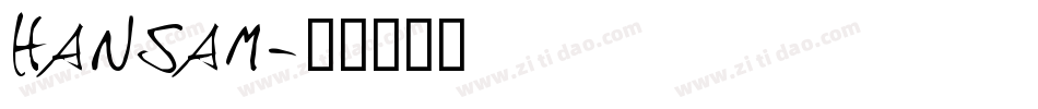 hansam字体转换