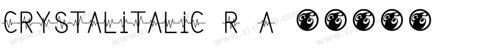 CrystalItalic-R6A字体转换