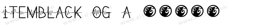 ItemBlack-og6a字体转换