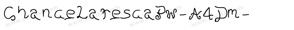 ChancelarescaPw-A4Dm字体转换