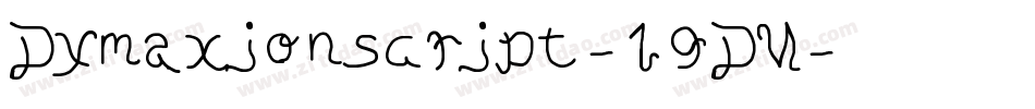 Dymaxionscript-19DM字体转换