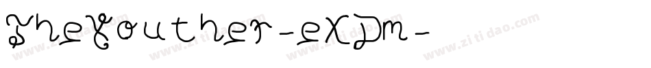 TheYouther-eXDm字体转换