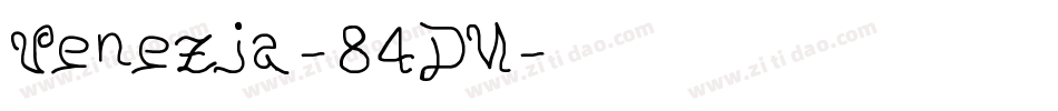 Venezia-84DM字体转换
